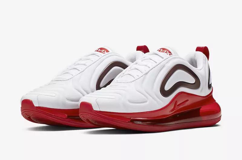 nike air max 720 femme new sneakers blanche rouge